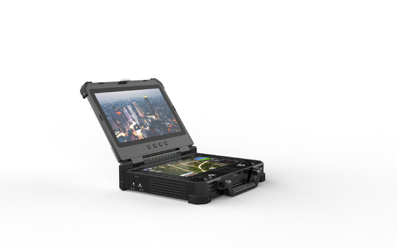 Linux OS UAV Ground Station مع شاشة 13.3in 1920x1080 1000 CCD